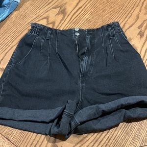Black high waisted shorts